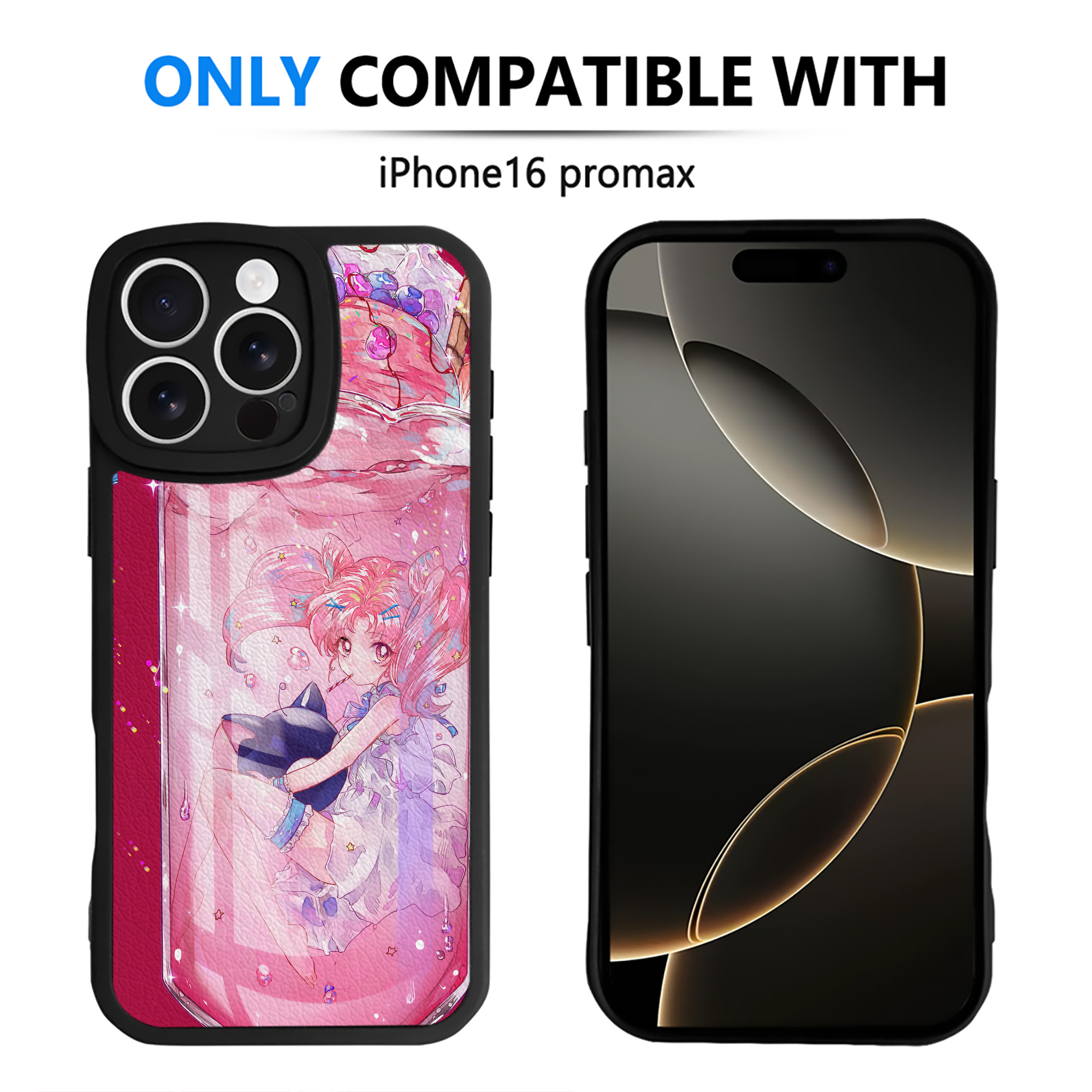（画像用） 美少女戦士セーラームーン Sailor Moon 【iPhone 16シリーズ対応】シリコンスマホケース（レザー調） 材質：シリコン